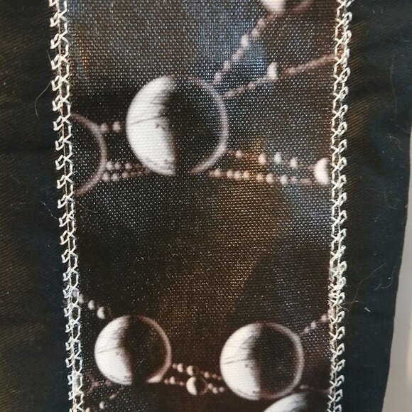 New Mini Travel Sling pack Crossbody Photo Canvas Water droplet Web Black denim - Picture 8 of 10